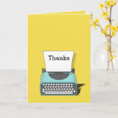  typemachine Simple Any Occasion Bedankt Kaart (Gele Bloem)