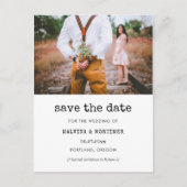 typemachine Sla de datumfoto op Briefkaart (Voorkant)