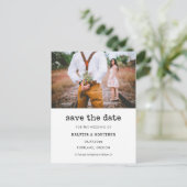 typemachine Sla de datumfoto op Briefkaart (Staand voorkant)