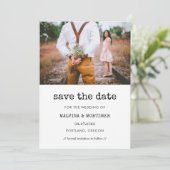 typemachine Sla de datumfoto op Save The Date (Staand voorkant)