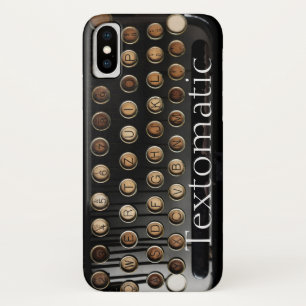  typemachine toetsen grappig zwart bruin Case-Mate iPhone case