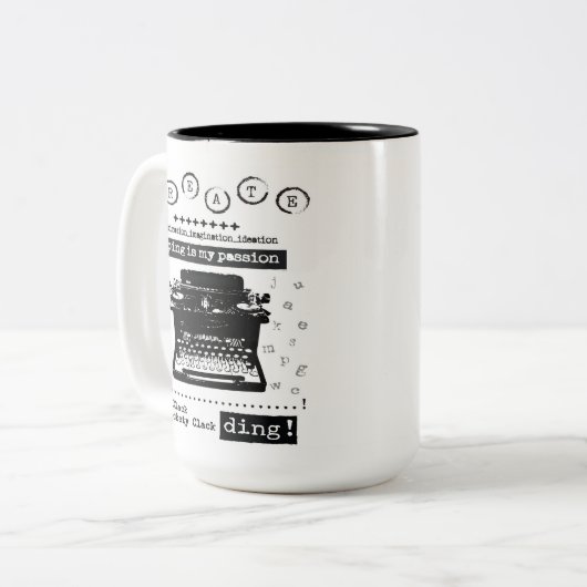  typemachine Two Tone Coffee Mok (Voorkant links)