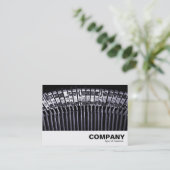 Typemachine Visitekaartje (Staand voorkant)