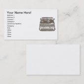 typemachine - visitekaartje (Voorkant / Achterkant)