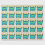 Typemachine voor automatische retro aangepaste tek cadeaupapier (Vlak)