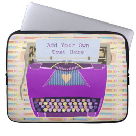 Typemachine voor automatische retro aangepaste tek laptop sleeve