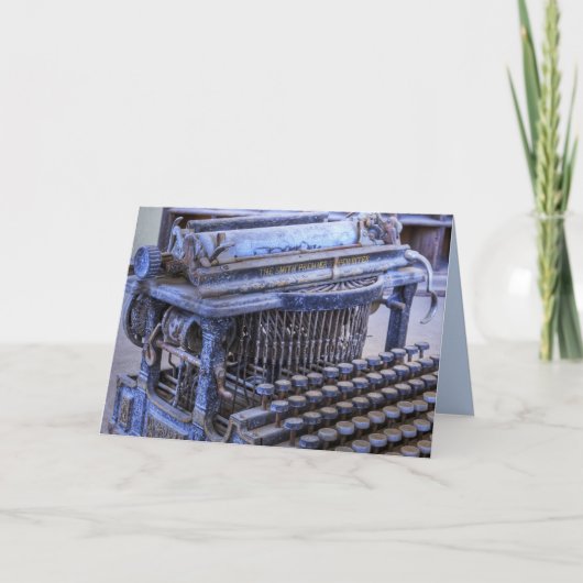  typemachine wenskaart feestdagen kaart (Voorkant)