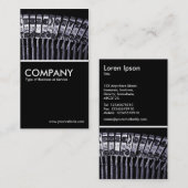 Typemachine - zwart visitekaartje (Voorkant / Achterkant)