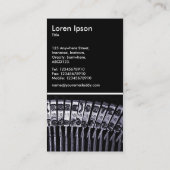 Typemachine - zwart visitekaartje (Achterkant)