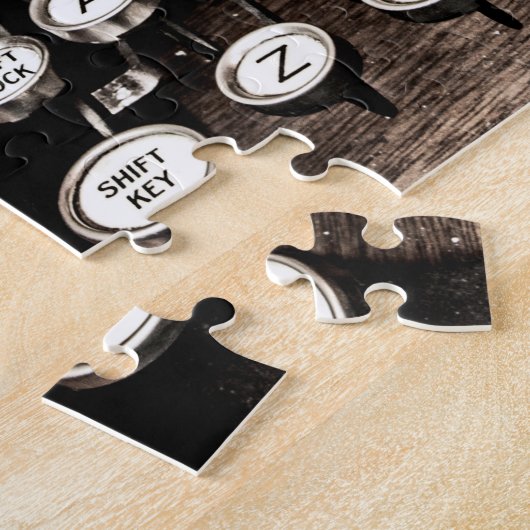 Typemachinepuzzel Legpuzzel (Zijkant)