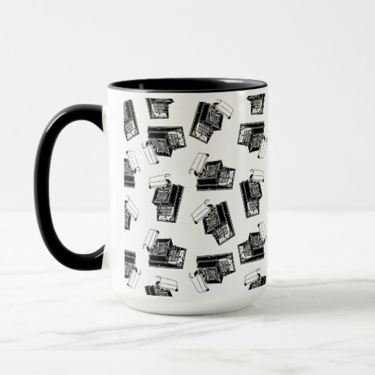 typemachines AANGEPASTE ACHTERGRONDKLEUR Mok (Links)