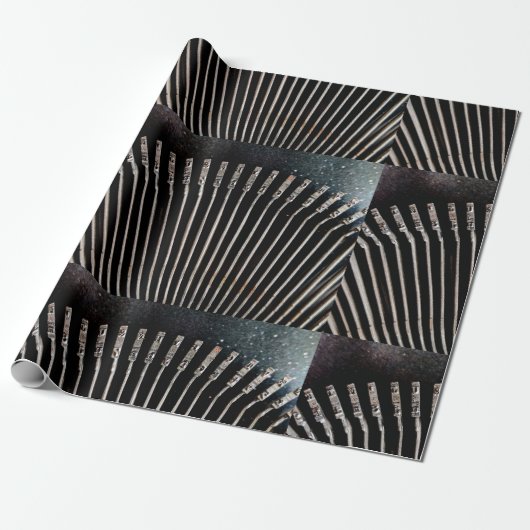 typemachines cadeaupapier (Uitgerold)