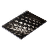 typemachines in zwart-wit notitieboek (Linkerzijde)