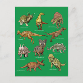 Typen dinosaurussen briefkaart
