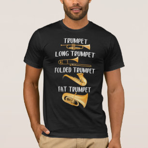 Typen muzikanten van het muziekinstrument van Trum T-shirt