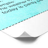 Typen Poster zinnen (Hoek)