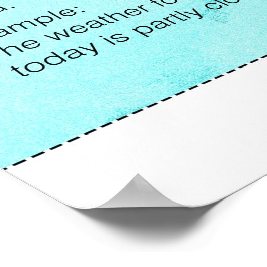 Typen Poster zinnen (Hoek)