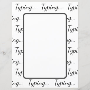 Typen... tekst reinigen Minimale eenvoudige Paper