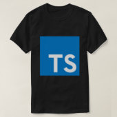 TypeScript Logo (White) Classic T-Shirt (Design voorkant)