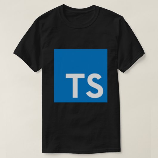 TypeScript Logo (White) Classic T-Shirt (Design voorkant)