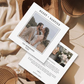 Typewriter 2 foto Merry Married Wedding Christmas Bedankkaart