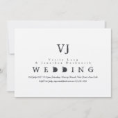  Typewriter Bruiloft Nodig Kraft Ink Grunge uit Kaart (Voorkant)