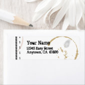 Typewriter Coffestain Aangepast label (Insitu)