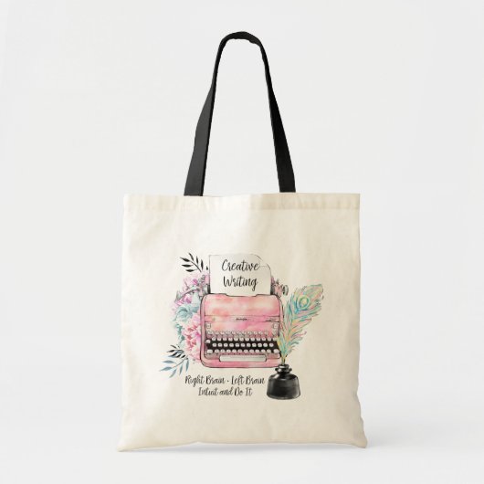 Typewriter creatief schrijven Tote Bag (Voorkant)