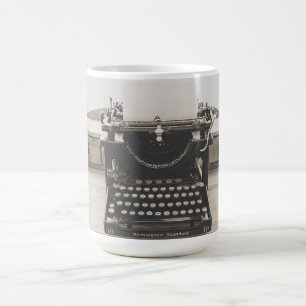 Typewriter foto Koffiemok