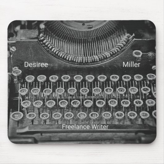 Typewriter Freelance Writer Antique Muismat (Voorkant)