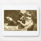 Typewriter girl muismat (Voorkant)