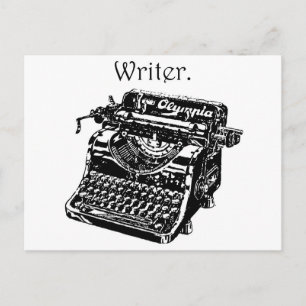  Typewriter Ink Drawing Sketch Briefkaart