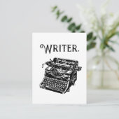 Typewriter Ink Drawing Sketch Briefkaart (Staand voorkant)