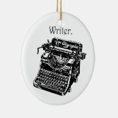  Typewriter Ink Drawing Sketch Keramisch Ornament (Rechts)