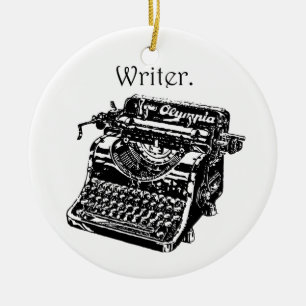  Typewriter Ink Drawing Sketch Keramisch Ornament