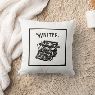  Typewriter Ink Drawing Sketch Kussen
