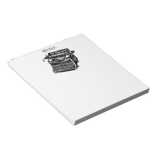 Typewriter Ink Drawing Sketch Notitieblok (Schuin)