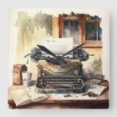  Typewriter Kantoor wandklok (Voorkant)