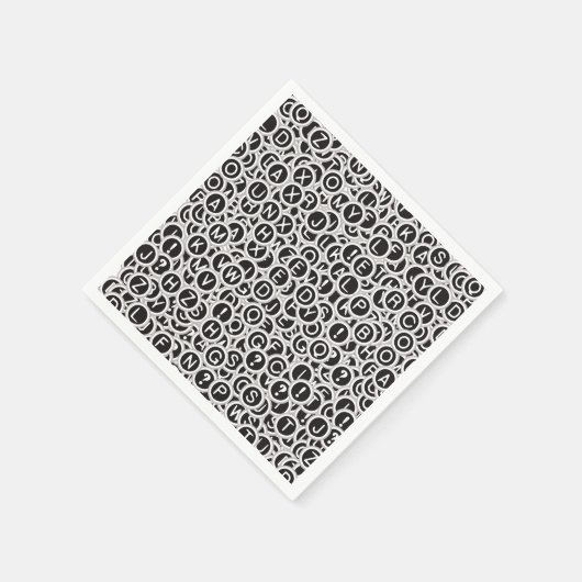  Typewriter Keys Papieren servetten (Hoek)