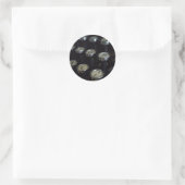 Typewriter Keys Ronde Sticker, Glanzend Sticker (Tas)