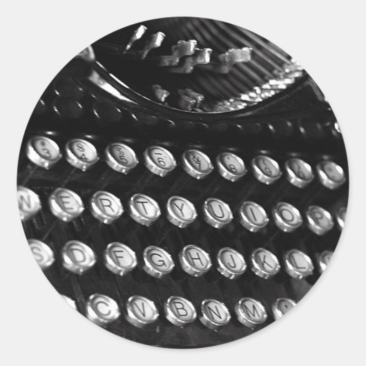Typewriter keys sticker (Voorkant)
