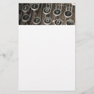  Typewriter Keys - Sweethearts Love Letter Briefpapier