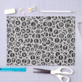 Typewriter Keys Tissue Paper Tissuepapier (Craft)