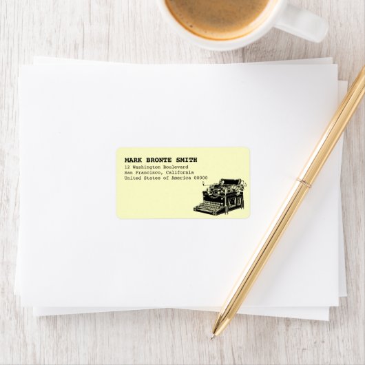  Typewriter Label Adres (Insitu)