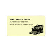  Typewriter Label Adres (Voorkant)