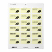  Typewriter Label Adres (Full Sheet)