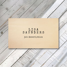  Typewriter Lettertype Antiek papier minimalist Visitekaartje