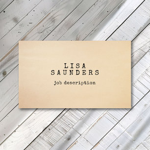  Typewriter Lettertype Antiek papier minimalist Visitekaartje