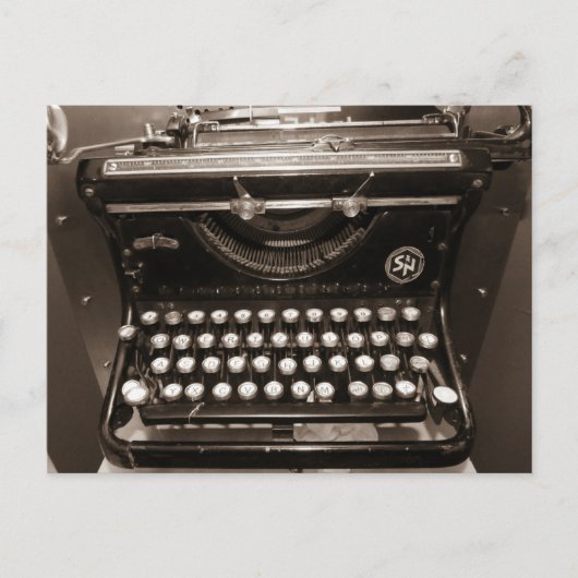 Typewriter Machine Briefkaart (Voorkant)