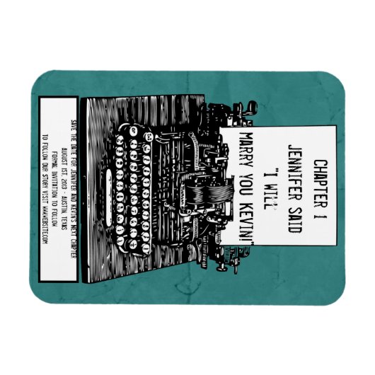  Typewriter Magnet Magneet (Horizontaal)